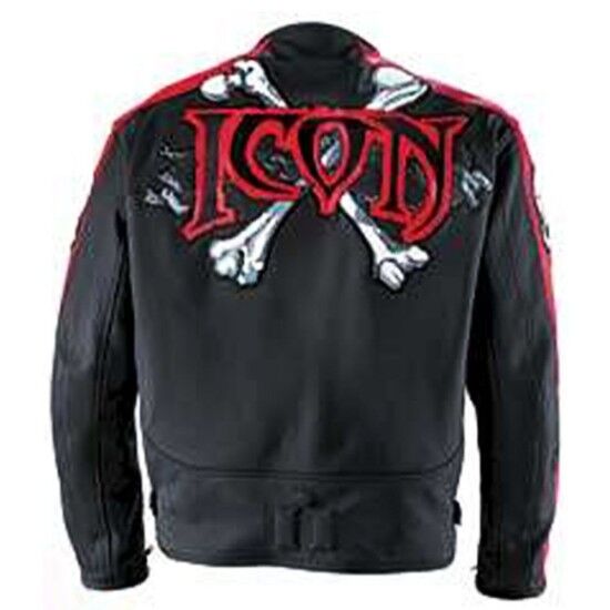 Icon skull leather jacket hotsell