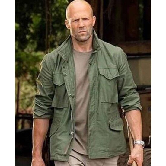 Fast and Furious Hobbs Green Jacket Jason Statham Cotton Jacket