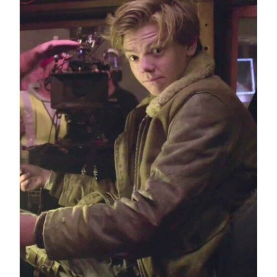 Thomas Brodie Sangster Leather Jacket Maze Runner Newt Jacket